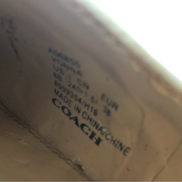 Coach White Waverly Bead-Trim Leather Pumps Heels Women’s Size 8 - Picture 13 of 15